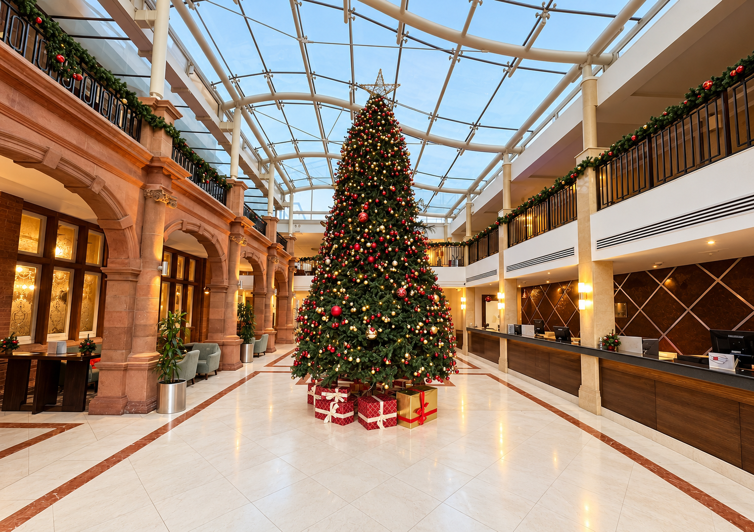The Crown London Hotel Festive Lobby